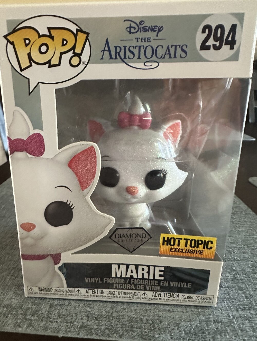 Funko Pop! Disney The Aristocats Marie Vinyl Figure - White and Pink Glitter